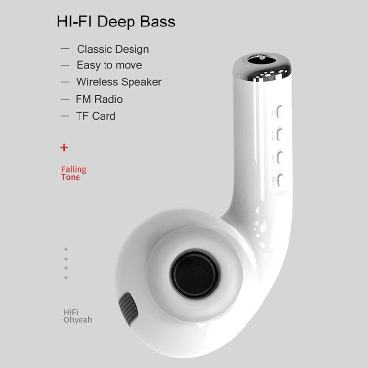 MK-201 Large Earphone Shape Bluetooth Speaker Wireless 3D Stereo Outdoor Portable Speaker, Support Hands-free Calling & FM & TF Card / USB Flash Disk / 3.5mm AUX Music Play