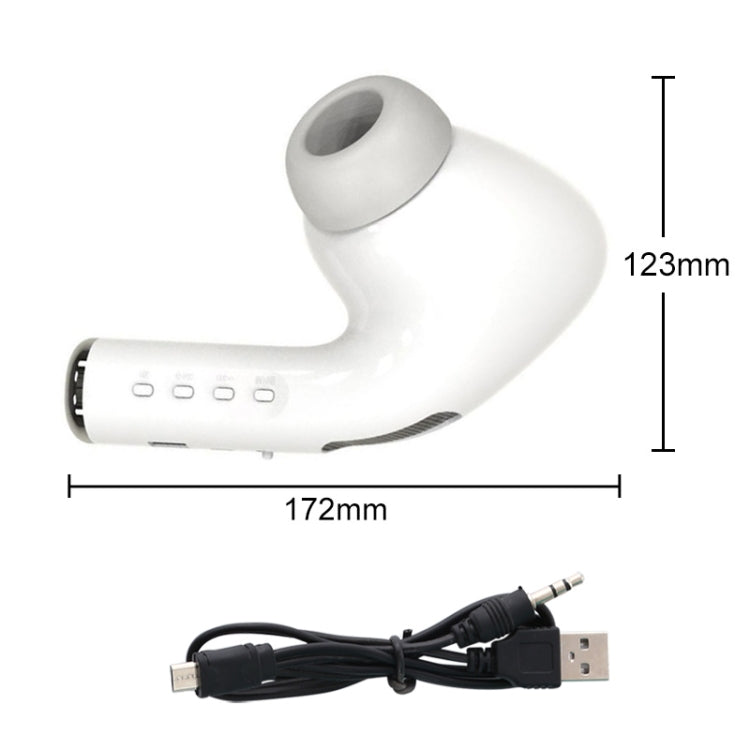 MK-201 Large Earphone Shape Bluetooth Speaker Wireless 3D Stereo Outdoor Portable Speaker, Support Hands-free Calling & FM & TF Card / USB Flash Disk / 3.5mm AUX Music Play