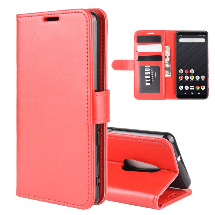 For Fujitsu Arrows Be4 R64 Texture Single Horizontal Flip Protective Case with Holder & Card Slots & Wallet& Photo Frame