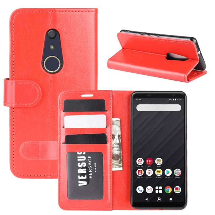 For Fujitsu Arrows Be4 R64 Texture Single Horizontal Flip Protective Case with Holder & Card Slots & Wallet& Photo Frame