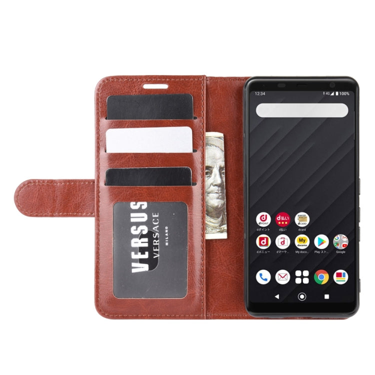 For Fujitsu Arrows Be4 R64 Texture Single Horizontal Flip Protective Case with Holder & Card Slots & Wallet& Photo Frame