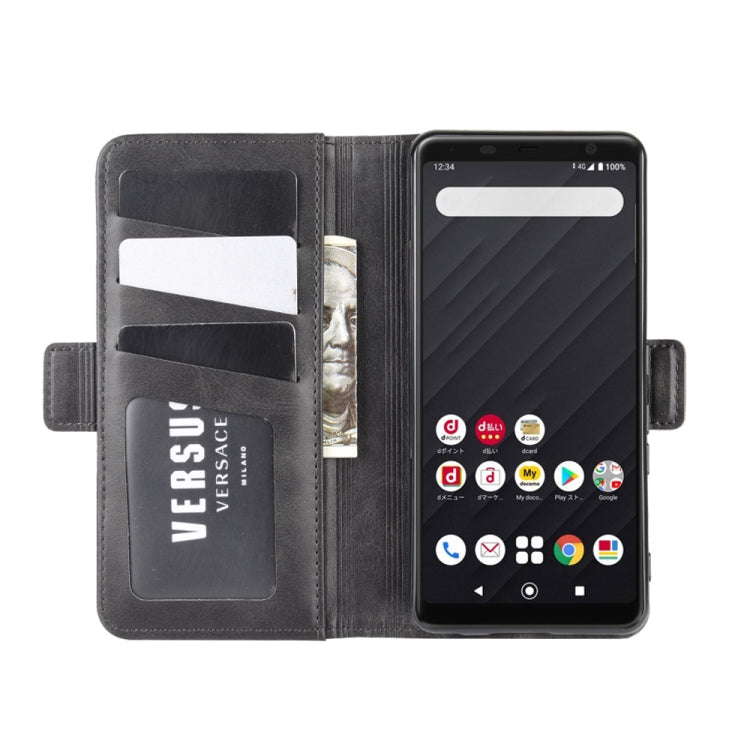 For Arrows Be4 F-41A Dual-side Magnetic Buckle Horizontal Flip Leather Case with Holder & Card Slots & Wallet