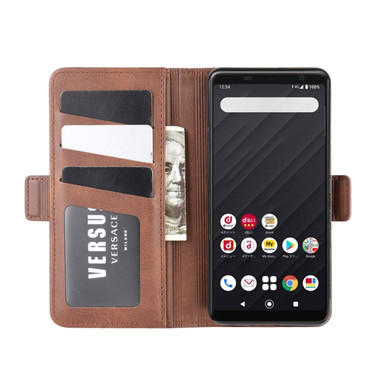 For Arrows Be4 F-41A Dual-side Magnetic Buckle Horizontal Flip Leather Case with Holder & Card Slots & Wallet