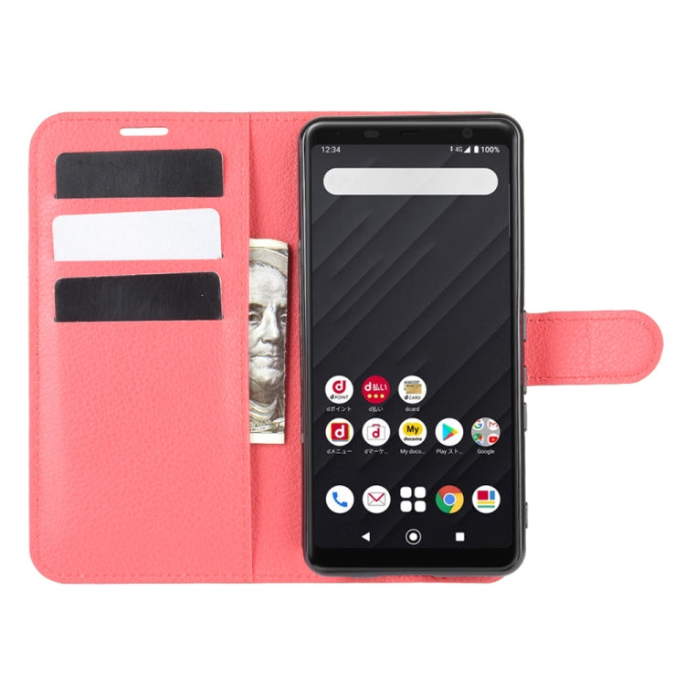 For Arrows Be4 F-41A Litchi Texture Horizontal Flip Protective Case with Holder & Card Slots & Wallet