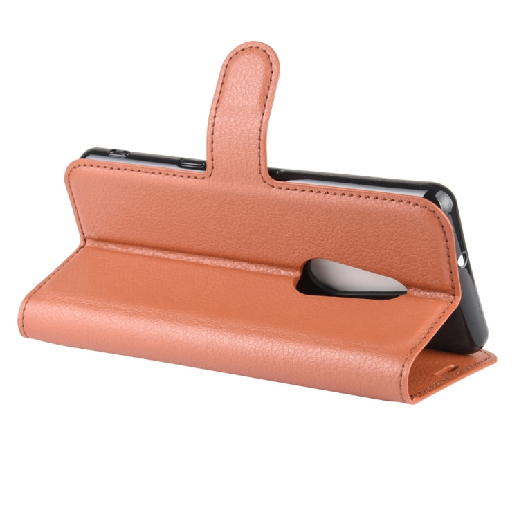 For Arrows Be4 F-41A Litchi Texture Horizontal Flip Protective Case with Holder & Card Slots & Wallet