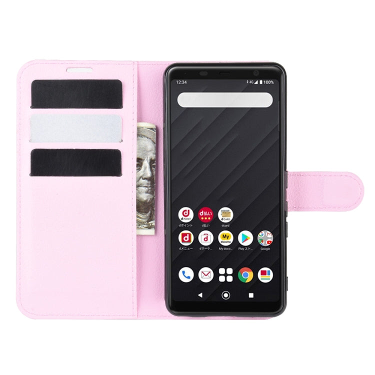 For Arrows Be4 F-41A Litchi Texture Horizontal Flip Protective Case with Holder & Card Slots & Wallet