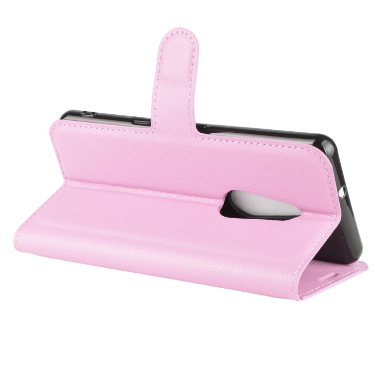 For Arrows Be4 F-41A Litchi Texture Horizontal Flip Protective Case with Holder & Card Slots & Wallet