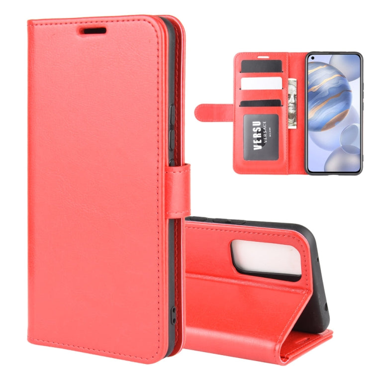 For Huawei Honor 30 R64 Texture Single Horizontal Flip Protective Case with Holder & Card Slots & Wallet& Photo Frame