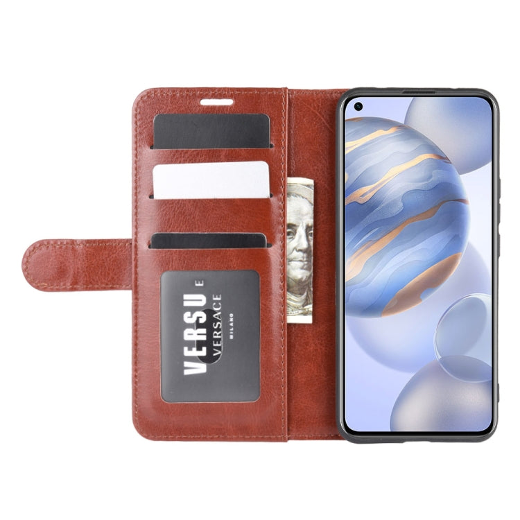 For Huawei Honor 30 R64 Texture Single Horizontal Flip Protective Case with Holder & Card Slots & Wallet& Photo Frame