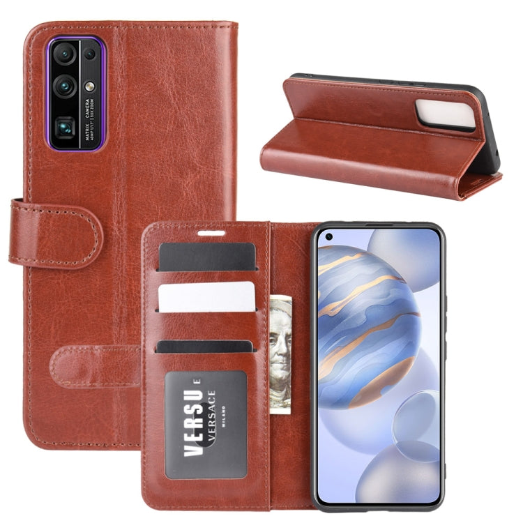 For Huawei Honor 30 R64 Texture Single Horizontal Flip Protective Case with Holder & Card Slots & Wallet& Photo Frame