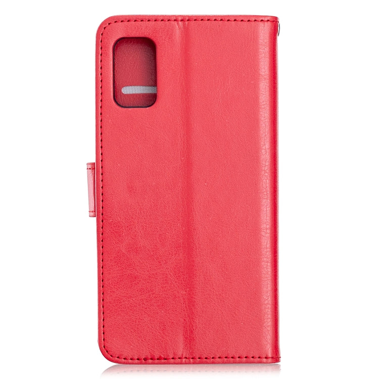 For Galaxy A41 Crazy Horse Texture Horizontal Flip Leather Case with Holder & Card Slots & Wallet & Photo Frame