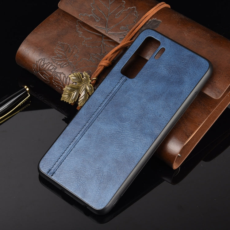 For Huawei Nova 7 SE Shockproof Sewing Cow Pattern Skin PC + PU + TPU Case