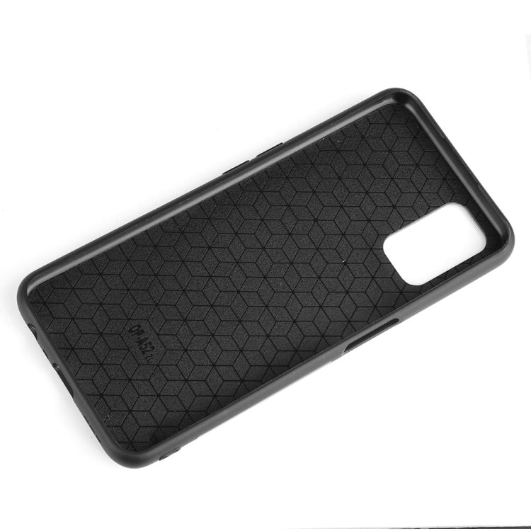 For Oppo A52 Shockproof Sewing Cow Pattern Skin PC + PU + TPU Case