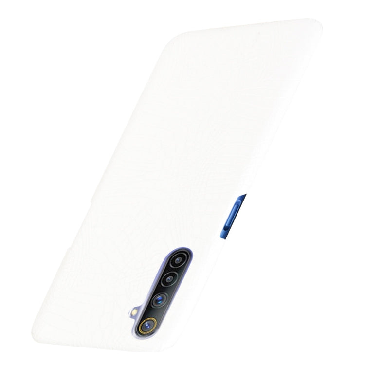 For Oppo Realme 6 Shockproof Crocodile Texture PC + PU Case