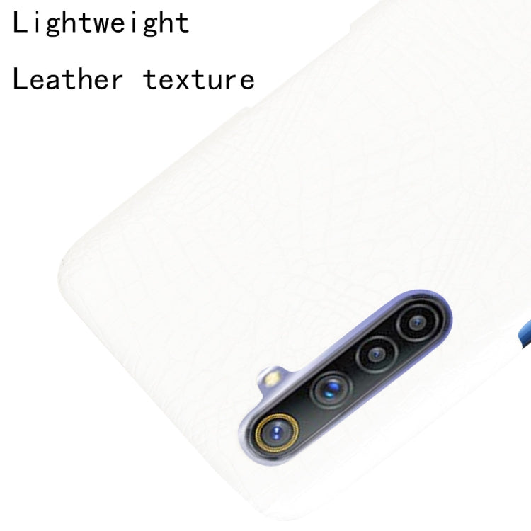 For Oppo Realme 6 Shockproof Crocodile Texture PC + PU Case