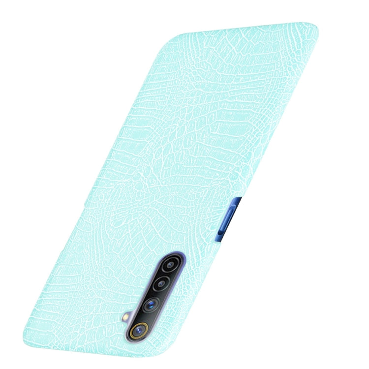 For Oppo Realme 6 Shockproof Crocodile Texture PC + PU Case