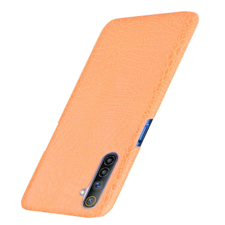 For Oppo Realme 6 Shockproof Crocodile Texture PC + PU Case