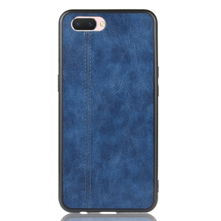 For Oppo A12e Shockproof Sewing Cow Pattern Skin PC + PU + TPU Case