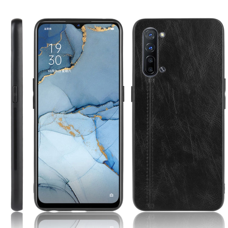 For Oppo Find X2 Lite Shockproof Sewing Cow Pattern Skin PC + PU + TPU Case