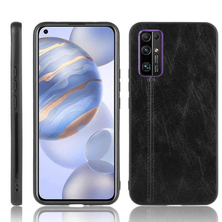 For Huawei Honor 30 Shockproof Sewing Cow Pattern Skin PC + PU + TPU Case