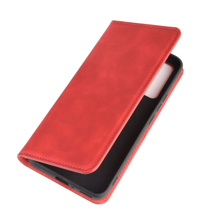 For Huawei Honor 30 Retro-skin Business Magnetic Suction Leather Case with Holder & Card Slots & Wallet