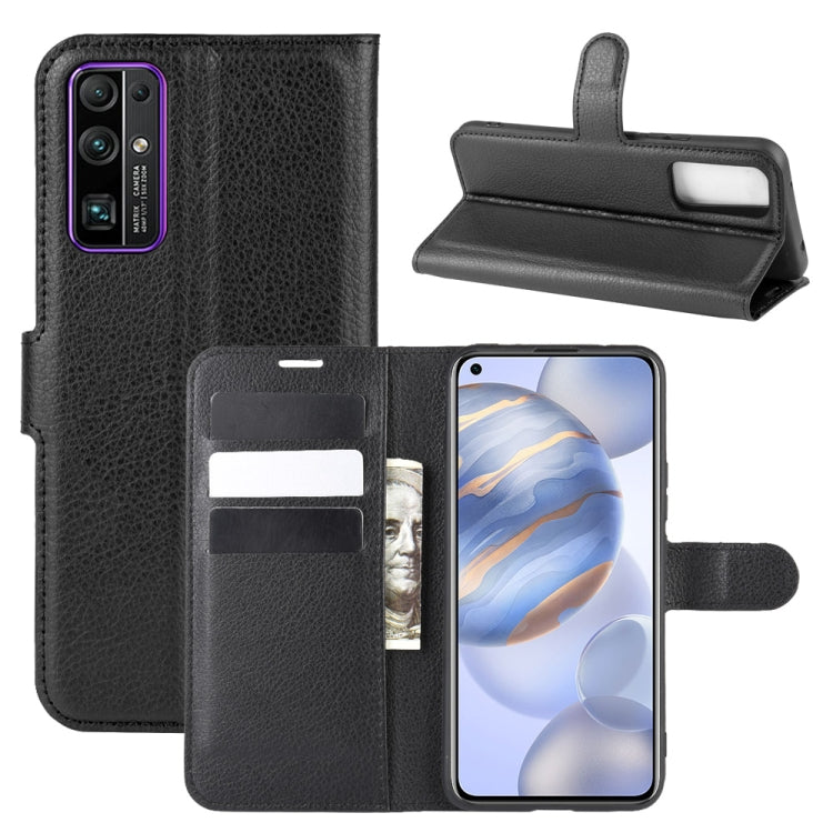 For Huawei Honor 30 Litchi Texture Horizontal Flip Protective Case with Holder & Card Slots & Wallet
