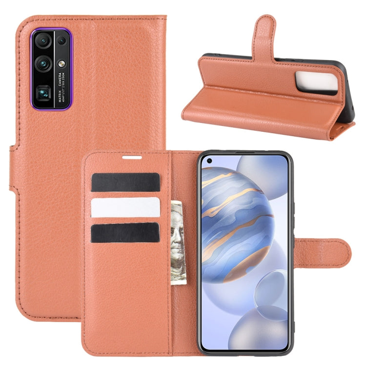 For Huawei Honor 30 Litchi Texture Horizontal Flip Protective Case with Holder & Card Slots & Wallet