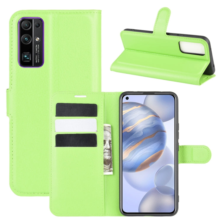 For Huawei Honor 30 Litchi Texture Horizontal Flip Protective Case with Holder & Card Slots & Wallet