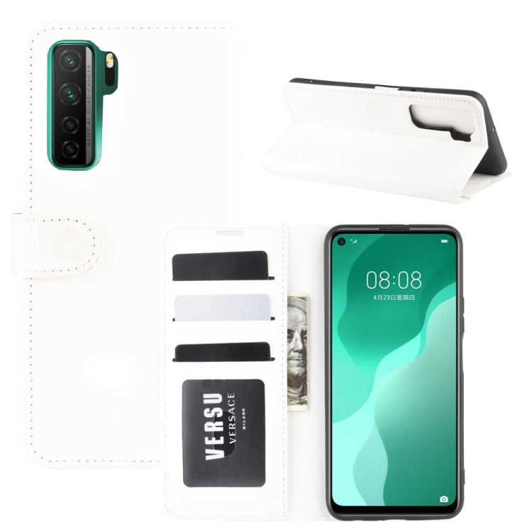 For Huawei Nova 7 SE R64 Texture Single Horizontal Flip Protective Case with Holder & Card Slots & Wallet& Photo Frame