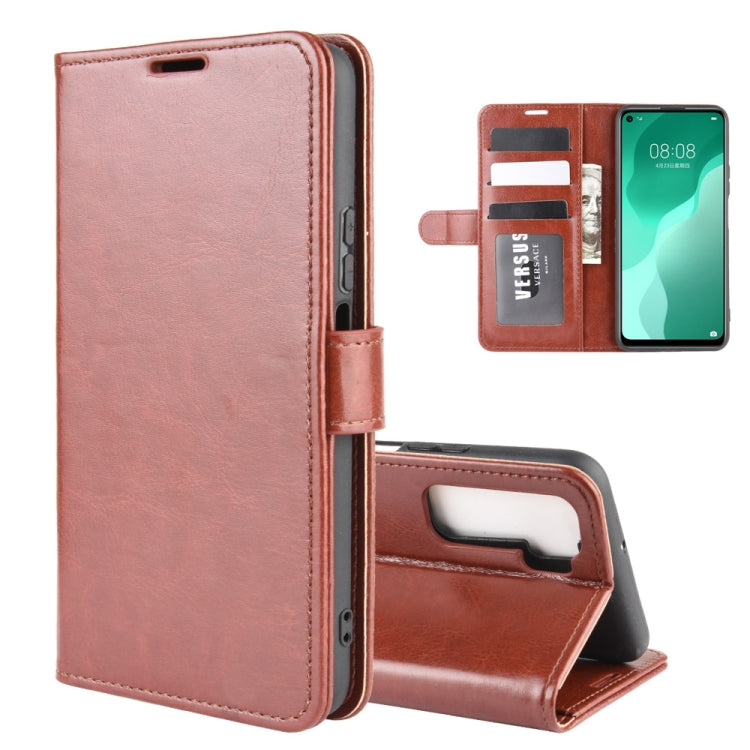 For Huawei Nova 7 SE R64 Texture Single Horizontal Flip Protective Case with Holder & Card Slots & Wallet& Photo Frame