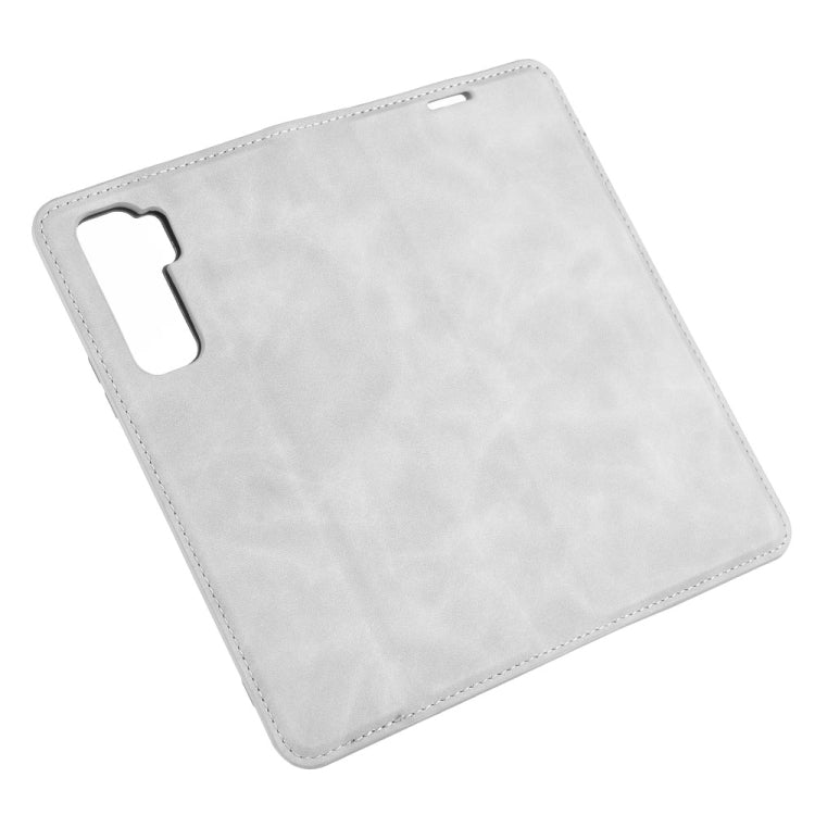 For Huawei Nova 7 SE Retro-skin Business Magnetic Suction Leather Case with Holder & Card Slots & Wallet