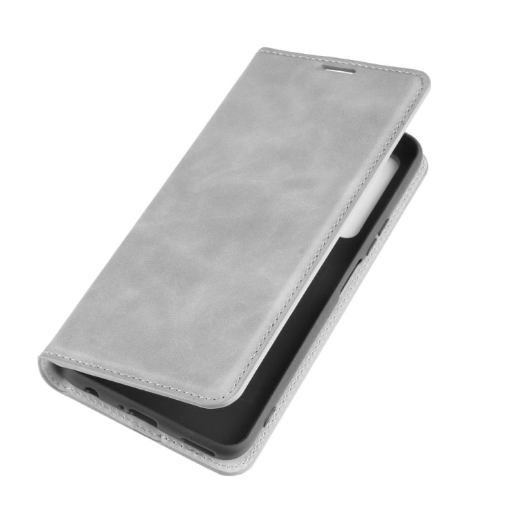 For Huawei Nova 7 SE Retro-skin Business Magnetic Suction Leather Case with Holder & Card Slots & Wallet