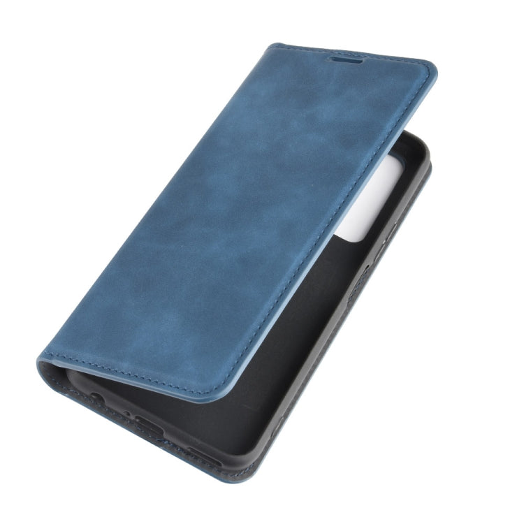 For Huawei Nova 7 SE Retro-skin Business Magnetic Suction Leather Case with Holder & Card Slots & Wallet