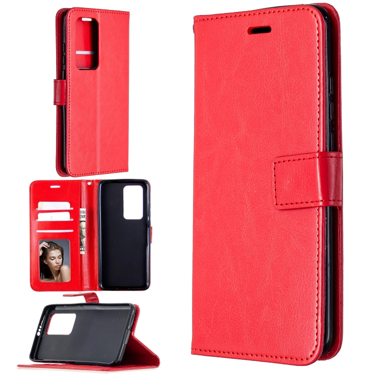 For Huawei P40 Pro Crazy Horse Texture Horizontal Flip Leather Case with Holder & Card Slots & Wallet & Photo Frame