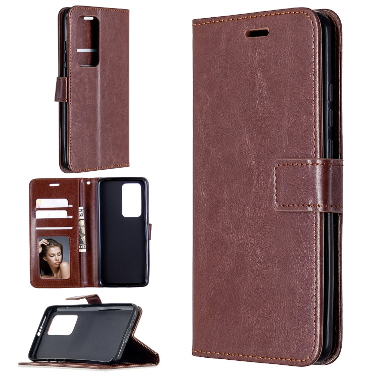 For Huawei P40 Pro Crazy Horse Texture Horizontal Flip Leather Case with Holder & Card Slots & Wallet & Photo Frame