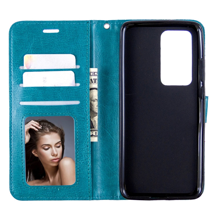 For Huawei P40 Pro Crazy Horse Texture Horizontal Flip Leather Case with Holder & Card Slots & Wallet & Photo Frame