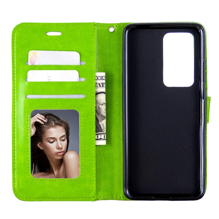For Huawei P40 Pro Crazy Horse Texture Horizontal Flip Leather Case with Holder & Card Slots & Wallet & Photo Frame
