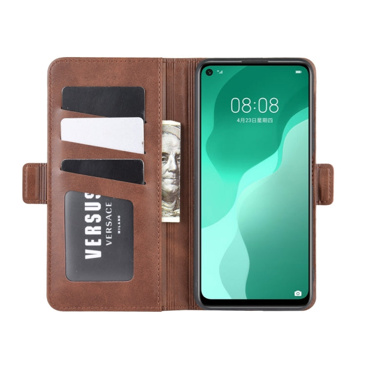 For Huawei Nova 7 SE Dual-side Magnetic Buckle Horizontal Flip Leather Case with Holder & Card Slots & Wallet