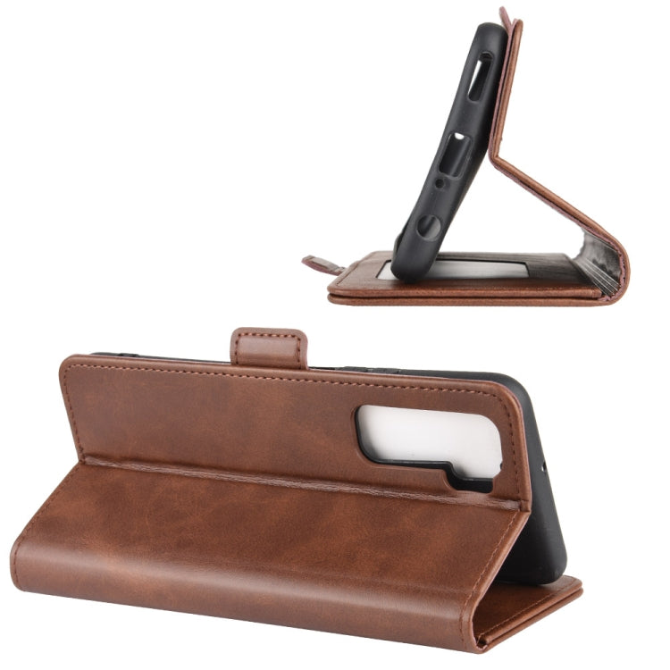 For Huawei Nova 7 SE Dual-side Magnetic Buckle Horizontal Flip Leather Case with Holder & Card Slots & Wallet