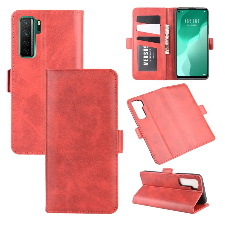 For Huawei Nova 7 SE Dual-side Magnetic Buckle Horizontal Flip Leather Case with Holder & Card Slots & Wallet