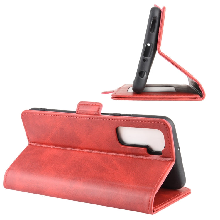 For Huawei Nova 7 SE Dual-side Magnetic Buckle Horizontal Flip Leather Case with Holder & Card Slots & Wallet