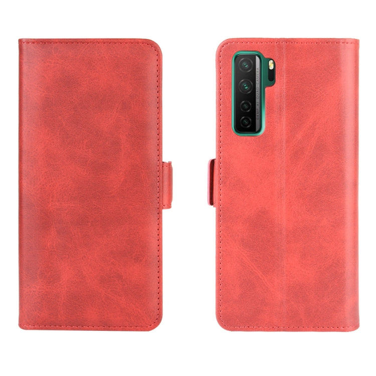 For Huawei Nova 7 SE Dual-side Magnetic Buckle Horizontal Flip Leather Case with Holder & Card Slots & Wallet