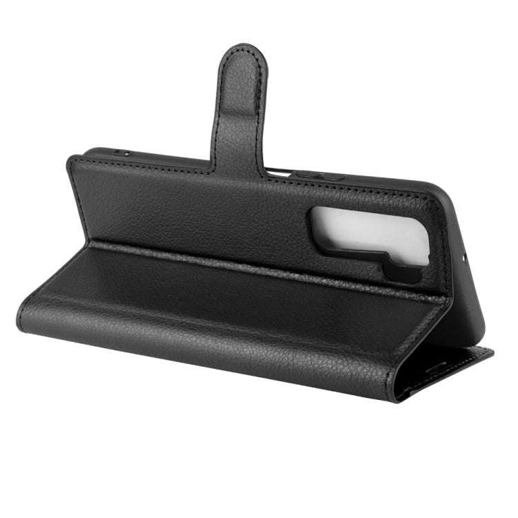 For Huawei Nova 7 SE Litchi Texture Horizontal Flip Protective Case with Holder & Card Slots & Wallet