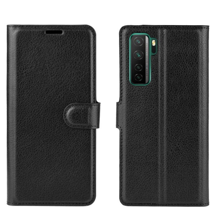 For Huawei Nova 7 SE Litchi Texture Horizontal Flip Protective Case with Holder & Card Slots & Wallet