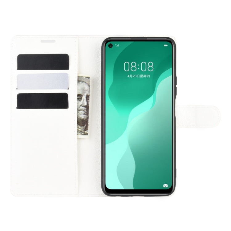 For Huawei Nova 7 SE Litchi Texture Horizontal Flip Protective Case with Holder & Card Slots & Wallet