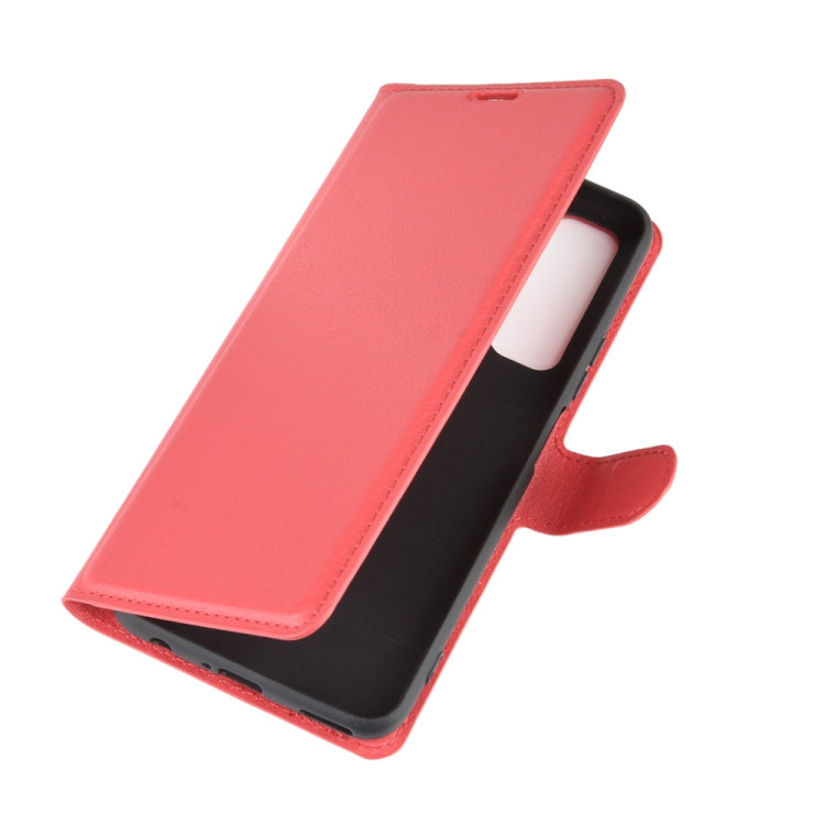 For Huawei Nova 7 SE Litchi Texture Horizontal Flip Protective Case with Holder & Card Slots & Wallet