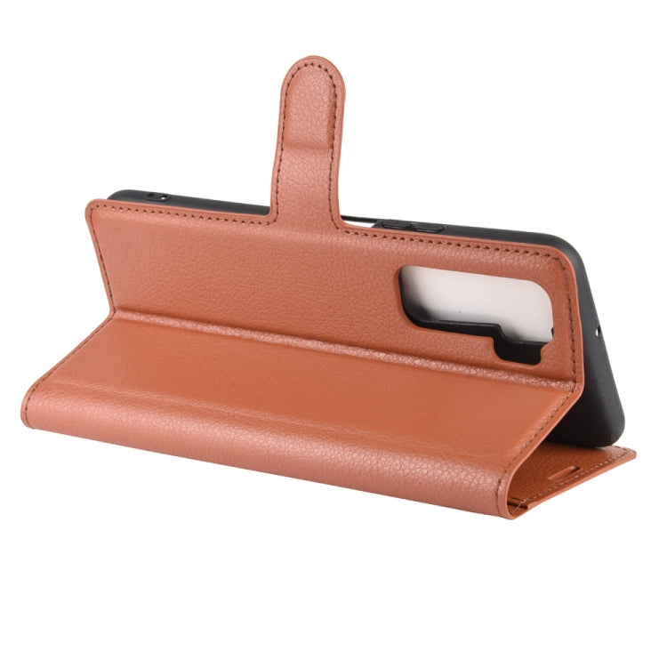 For Huawei Nova 7 SE Litchi Texture Horizontal Flip Protective Case with Holder & Card Slots & Wallet