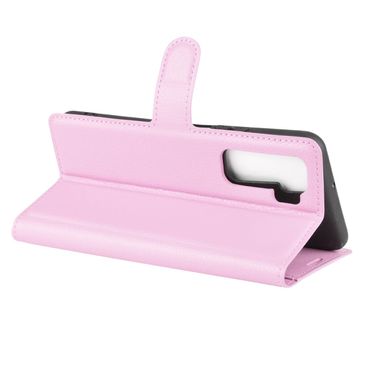 For Huawei Nova 7 SE Litchi Texture Horizontal Flip Protective Case with Holder & Card Slots & Wallet