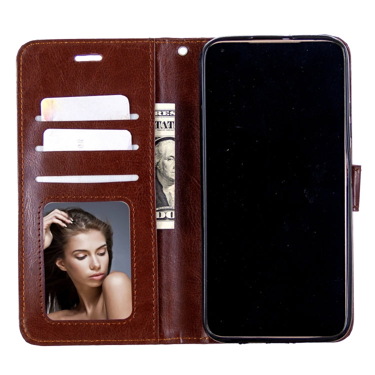 For Huawei P40 Lite Crazy Horse Texture Horizontal Flip Leather Case with Holder & Card Slots & Wallet & Photo Frame