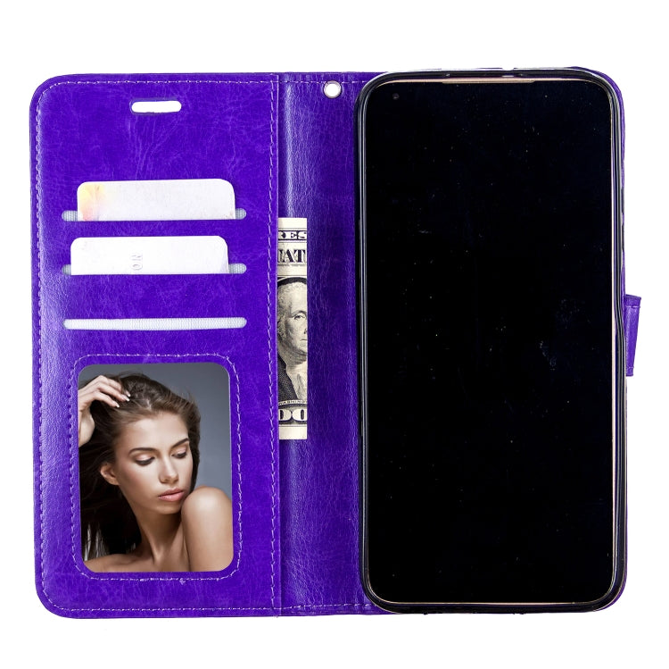 For Huawei P40 Lite Crazy Horse Texture Horizontal Flip Leather Case with Holder & Card Slots & Wallet & Photo Frame